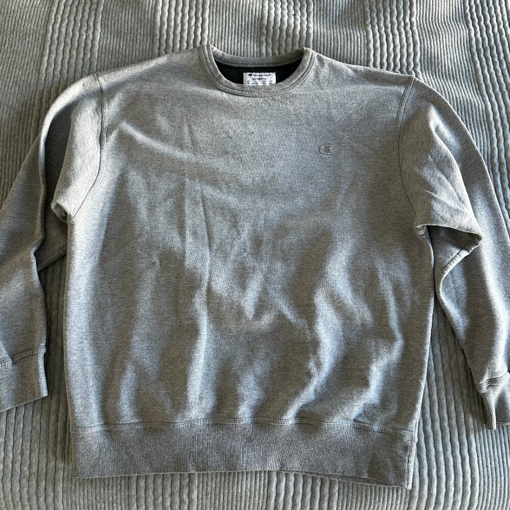 UNWORN - Grey Champion crewneck
